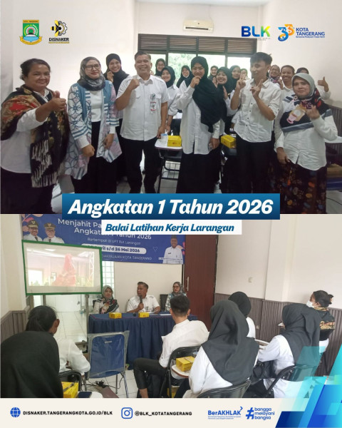 PEMBUKAAN PELATIHAN MENJAHIT ANGKATAN 1 DAN 2 TAHUN 2026