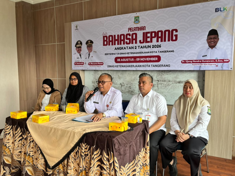 BLK Kota Tangerang Buka Pelatihan Bahasa Jepang Angkatan II Tahun 2026