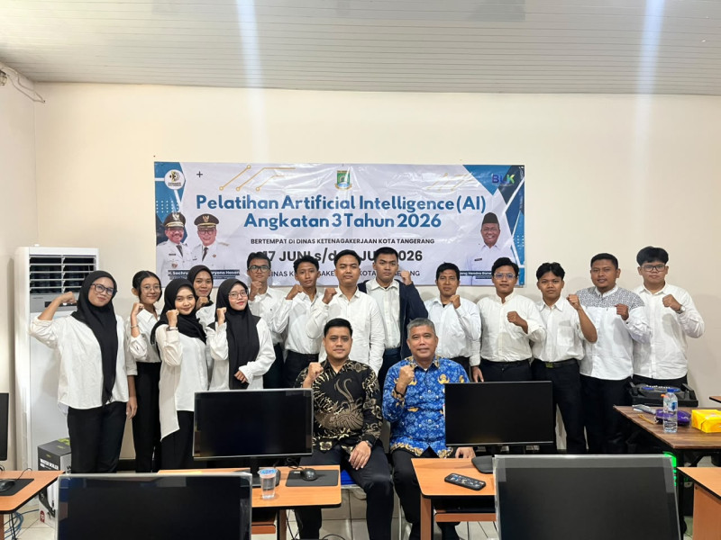 Pembukaan Pelatihan Artificial Intelligence (AI) Angkatan 3 Tahun 2026 di BLK Kota Tangerang