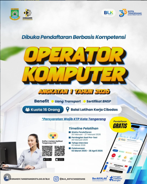 PEMBUKAAN PELATIHANN OPERATOR KOMPUTER ANGKATAN 1 2026