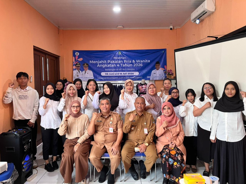 PEMBUKAAN PELATIHAN MENJAHIT ANGKATAN 3 DAN 4 TAHUN 2026