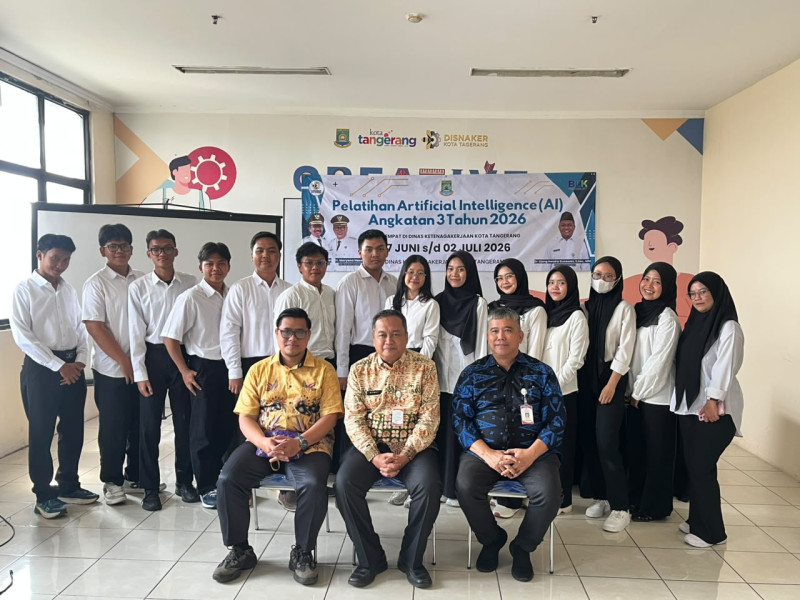 PENUTUPAN PELATIHAN ARTIFICIAL INTELLIGENCE (AI) ANGKATAN 3 TAHUN 2026 DI BLK KOTA TANGERANG