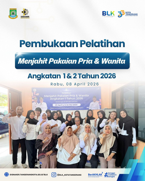 PEMBUKAAN PELATIHAN MENJAHIT ANGKATAN 1 DAN 2 TAHUN 2026