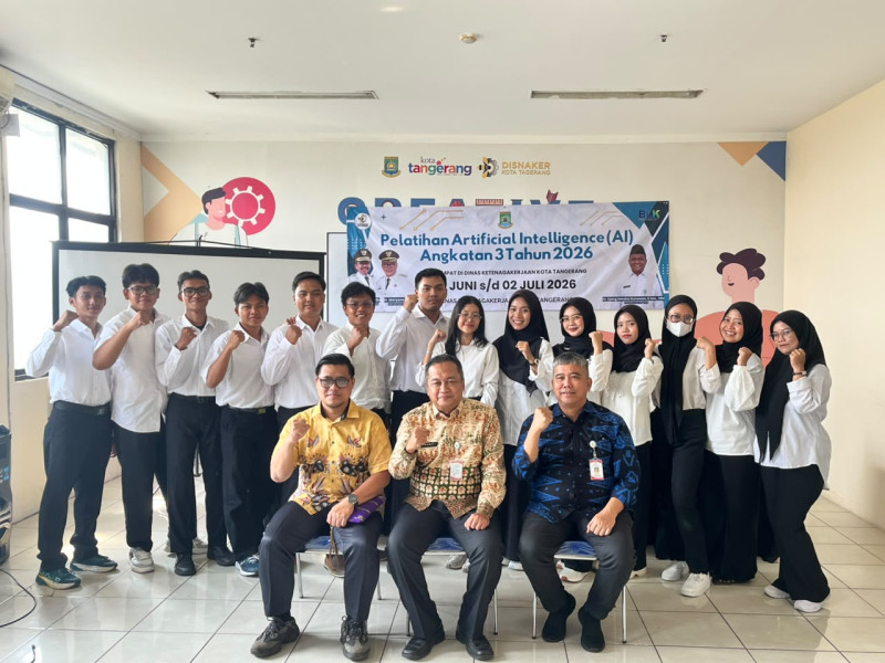 PENUTUPAN PELATIHAN ARTIFICIAL INTELLIGENCE (AI) ANGKATAN 3 TAHUN 2026 DI BLK KOTA TANGERANG